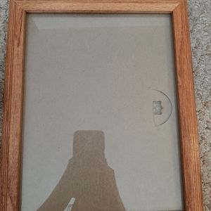 Light Brown wood 8.5"x11" wall hanging photo frame